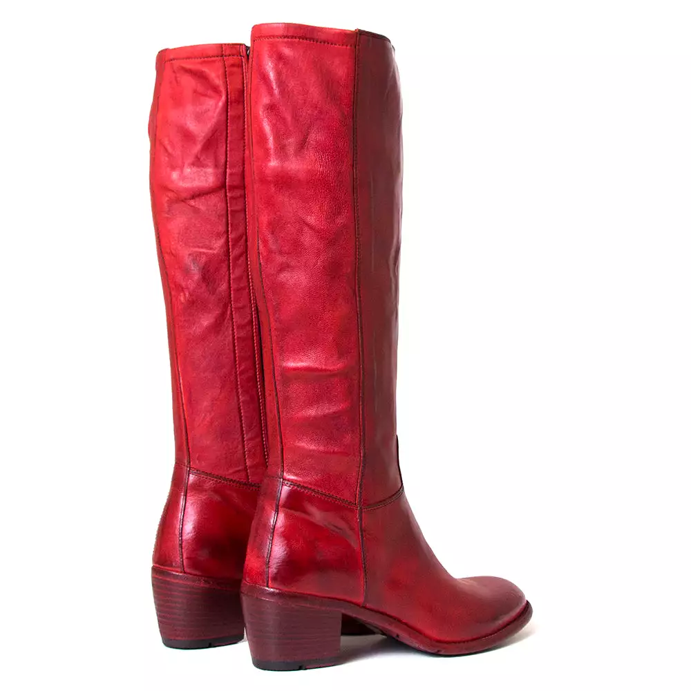 Aara Womens Leather Knee High Boot