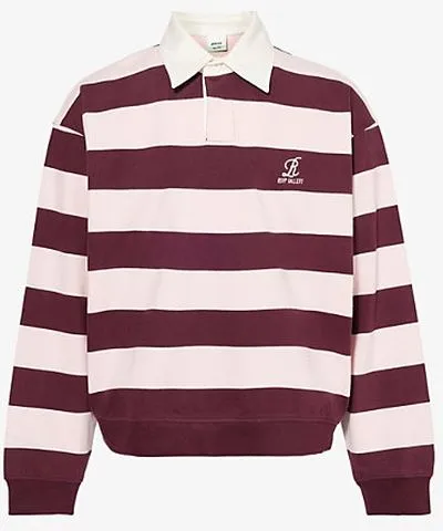 Agolde X Rsvp Gallery stripe-print long-sleeve cotton rugby shirt