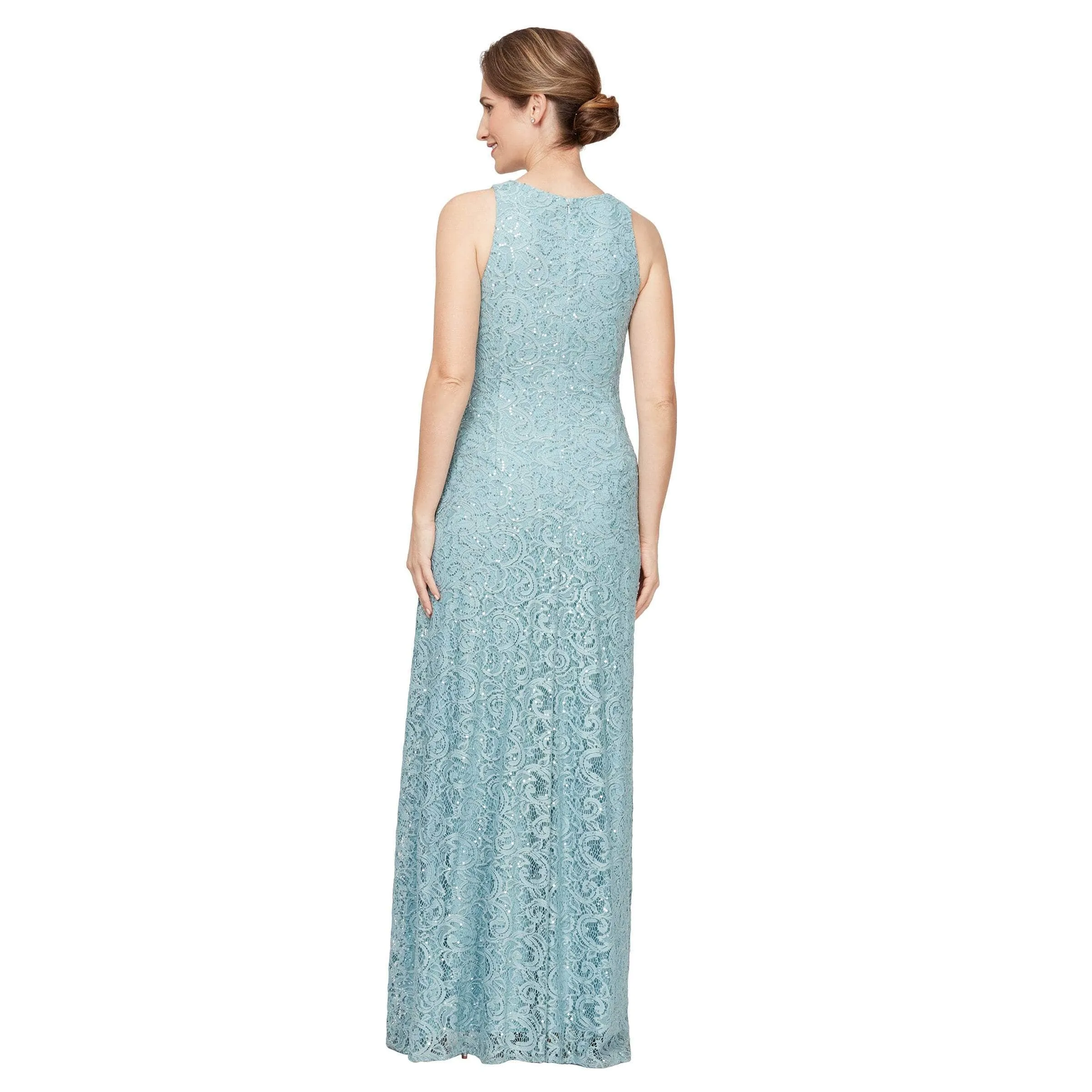 Alex Evenings 81122434 -Sparkly Lace Evening Dress