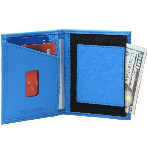 Alpine Swiss Double Diamond RFID Business Card Case Wallet