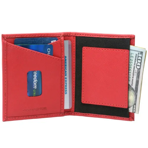 Alpine Swiss Double Diamond RFID Business Card Case Wallet