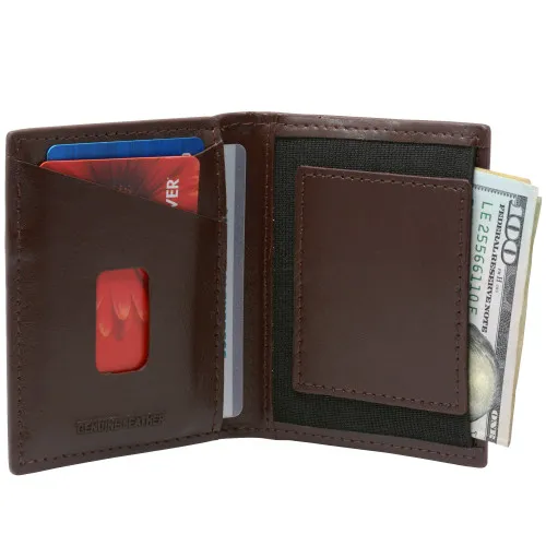 Alpine Swiss Double Diamond RFID Business Card Case Wallet