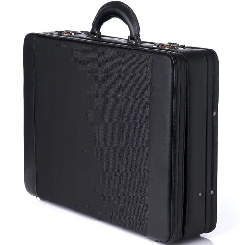 Alpine Swiss Expandable Attache Case Dual Combination Lock Hard Side Briefcase