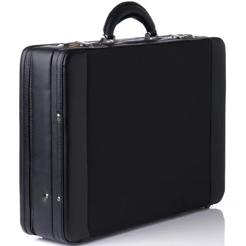 Alpine Swiss Expandable Attache Case Dual Combination Lock Hard Side Briefcase