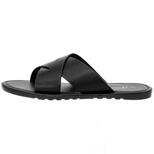 Alpine Swiss Hugo Mens Vegan Leather Slide Sandals Dressy Comfortable Summer Shoes