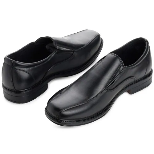 Alpine Swiss Mens Dress Shoes Leather Lined Slip on Loafers