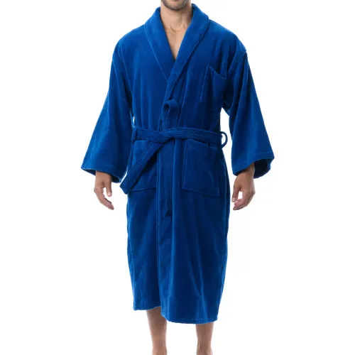 Alpine Swiss Pure Cotton Mens Terry Cloth Bathrobe Super Absorbent Spa Robe