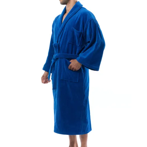 Alpine Swiss Pure Cotton Mens Terry Cloth Bathrobe Super Absorbent Spa Robe