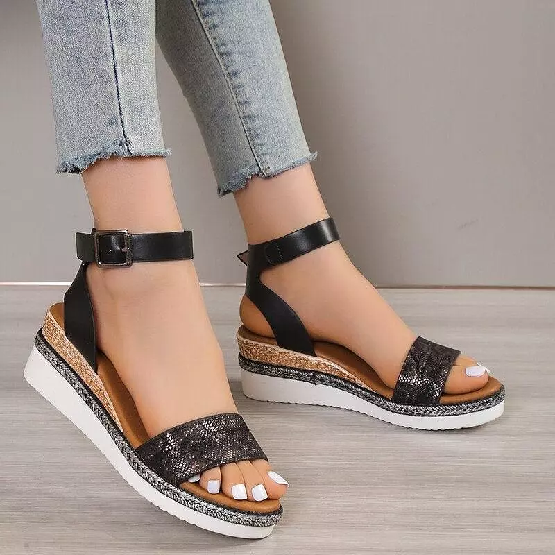 Ankle Strap Wedge Sandals