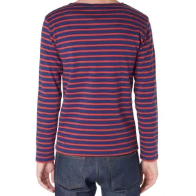 Armor-Lux 2297 Long Sleeve Mariniere Heritage TeeMarine & Russet