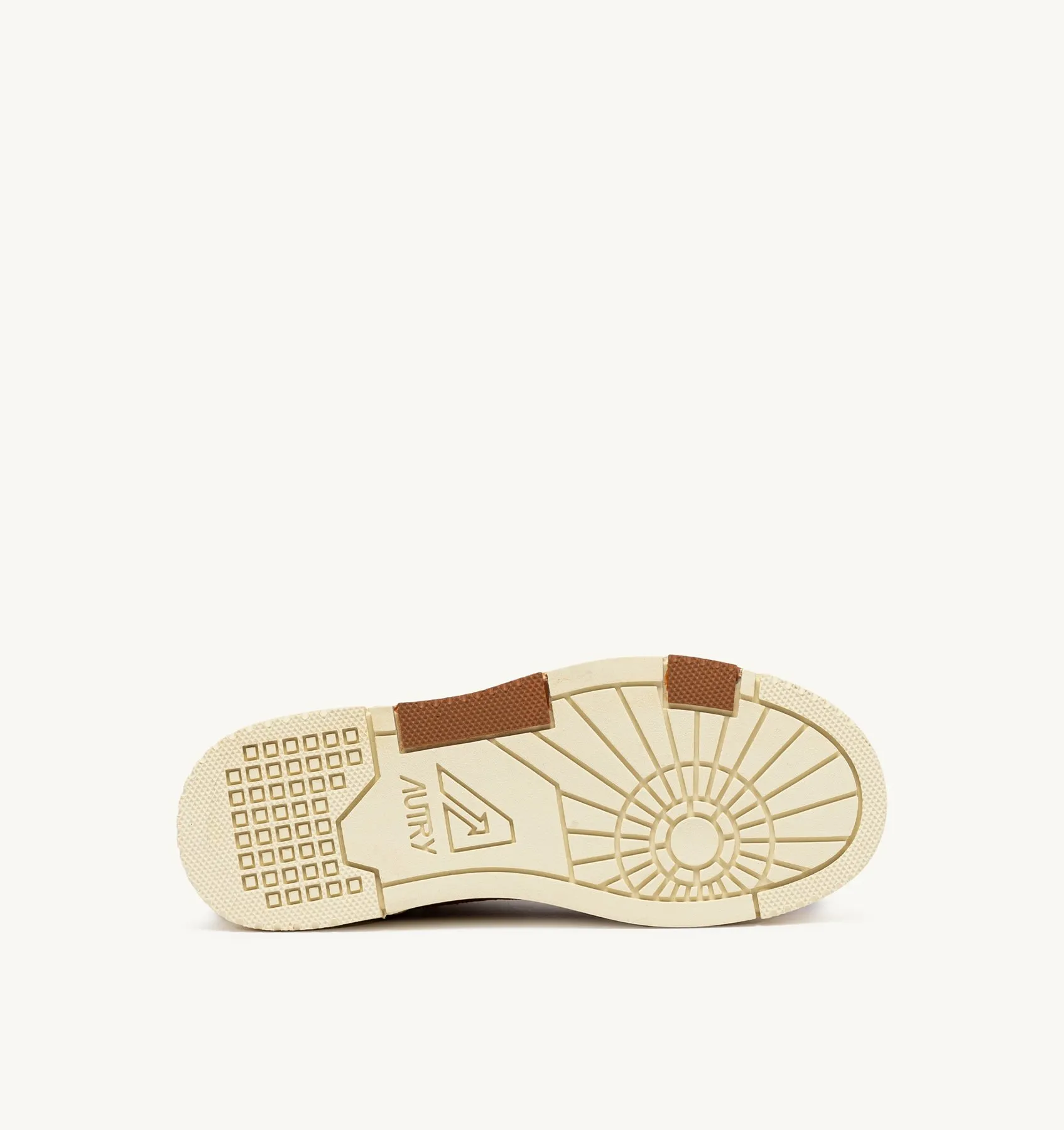 AUTRY NEW ARRIVALS WOMAN WOMAN  CLC LOW SNEAKERS IN CREAM AND TERRACOTTA LEATHER AND MESH