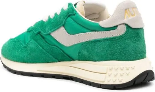 Autry Reelwind panelled suede sneakers Green