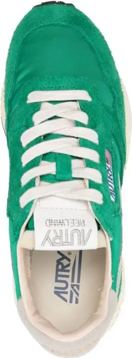 Autry Reelwind panelled suede sneakers Green