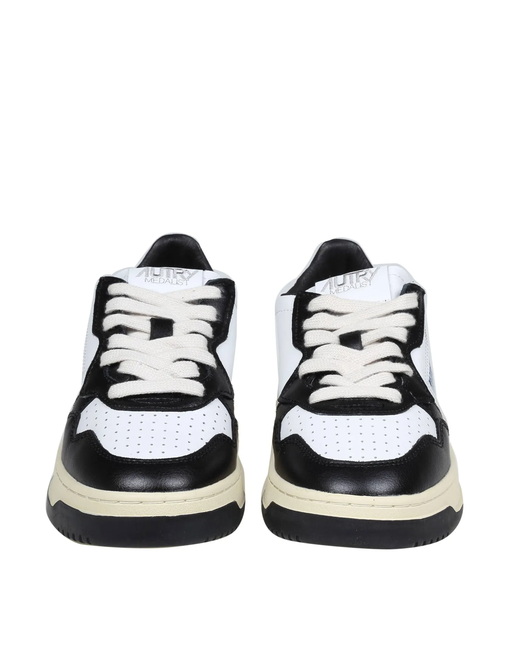 AUTRY SNEAKERS IN BLACK AND WHITE LEATHER