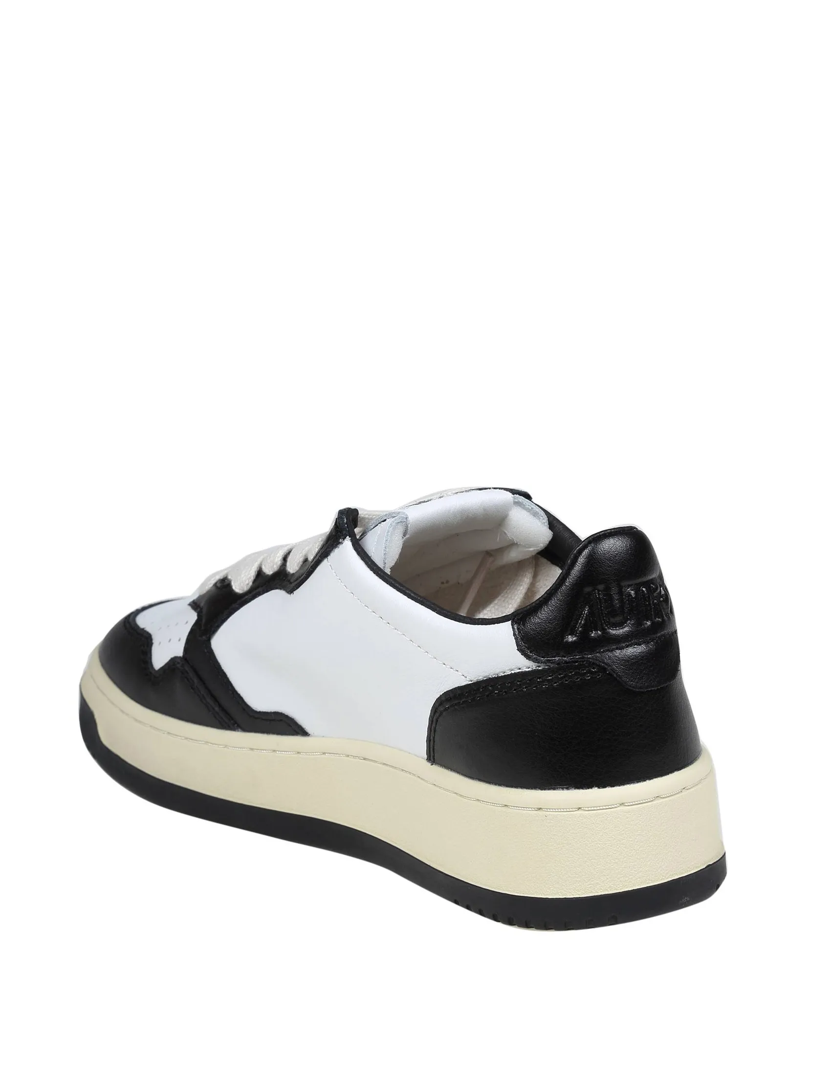 AUTRY SNEAKERS IN BLACK AND WHITE LEATHER