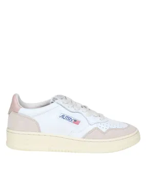 AUTRY SNEAKERS IN LEATHER AND SUEDE COLOR WHITE