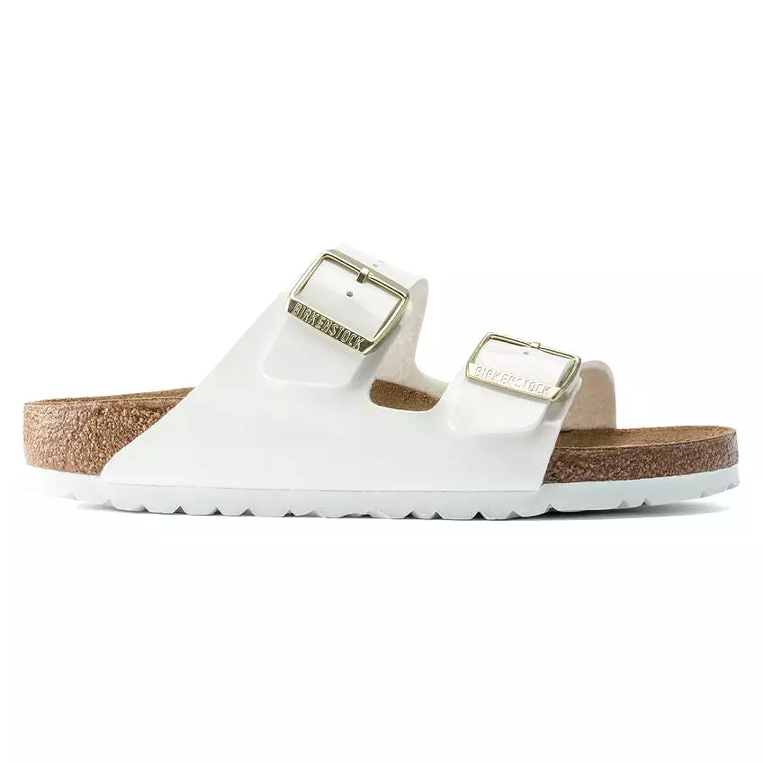 'Birkenstock' Women's Arizona Birko-Flor Sandal - Patent White