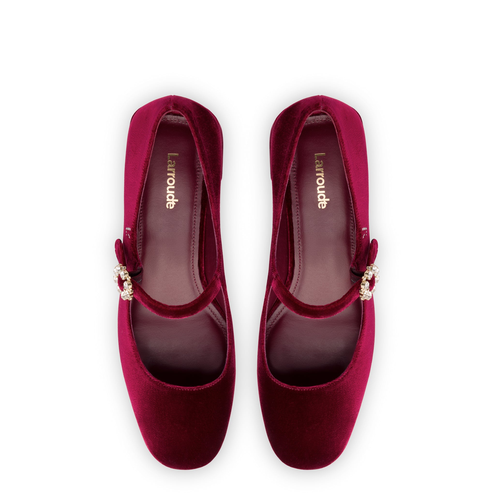 Blair Block Pump In Wine Velvet