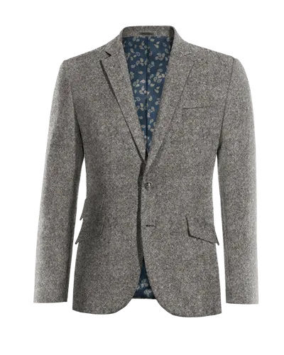  Blazer gris claro de donegal tweed edición limitada