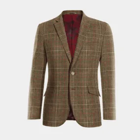  Blazer marrón de tweed príncipe de gales edición limitada