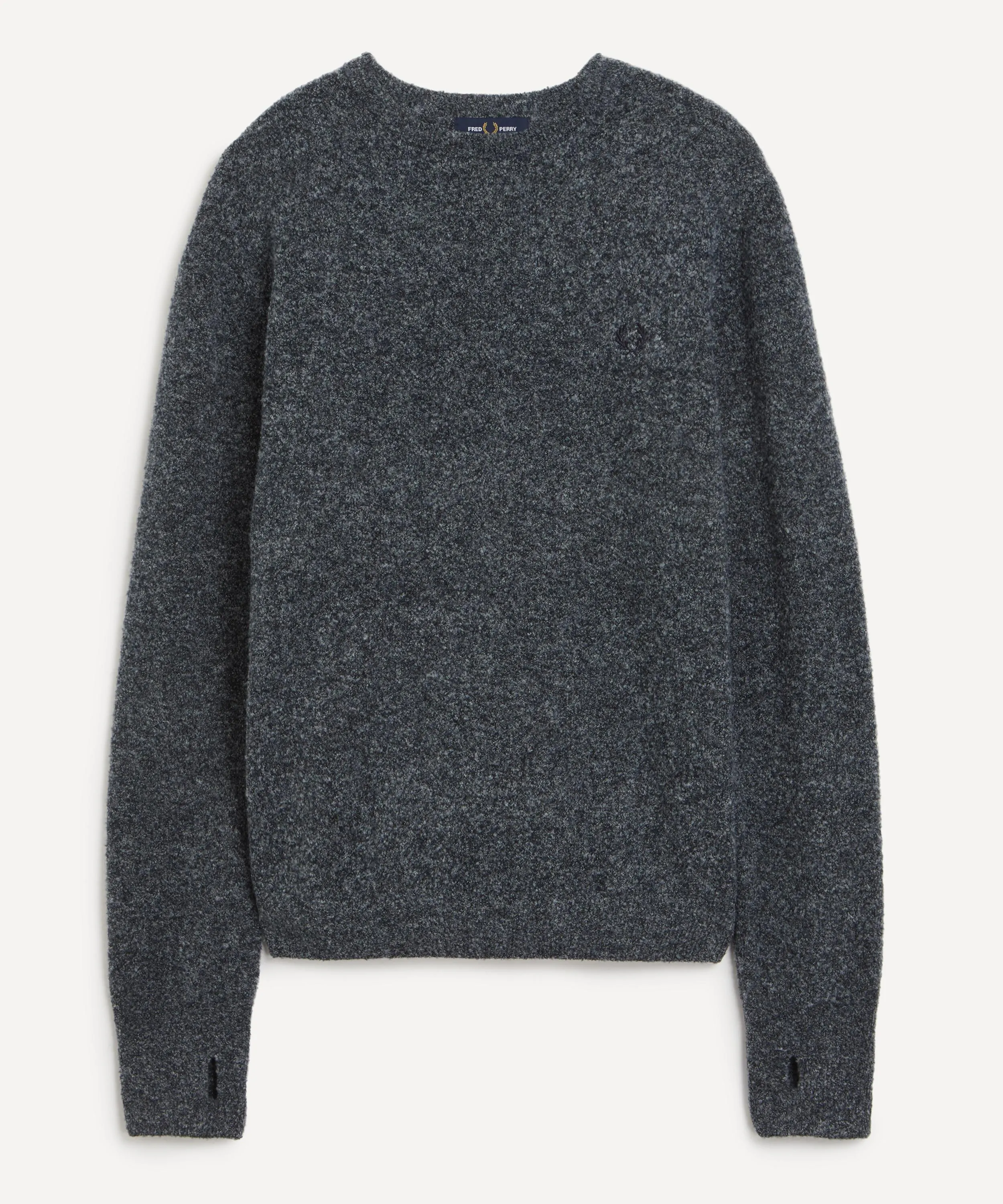 Bouclé Knit Crew Neck Sweater