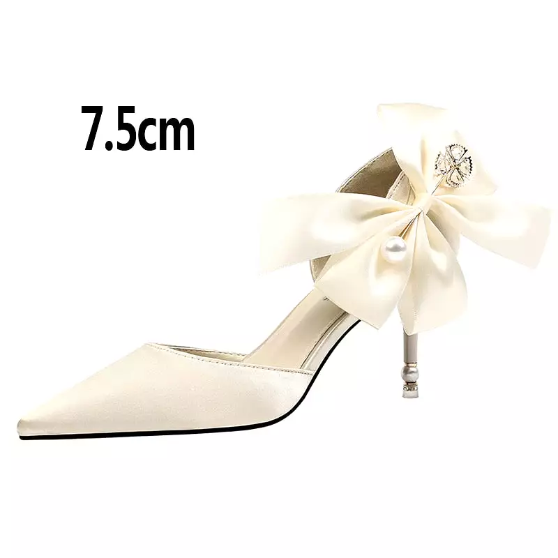 Bow-knot Women Pumps Designer Shoes High Heels Sandals