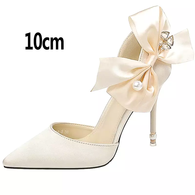 Bow-knot Women Pumps Designer Shoes High Heels Sandals