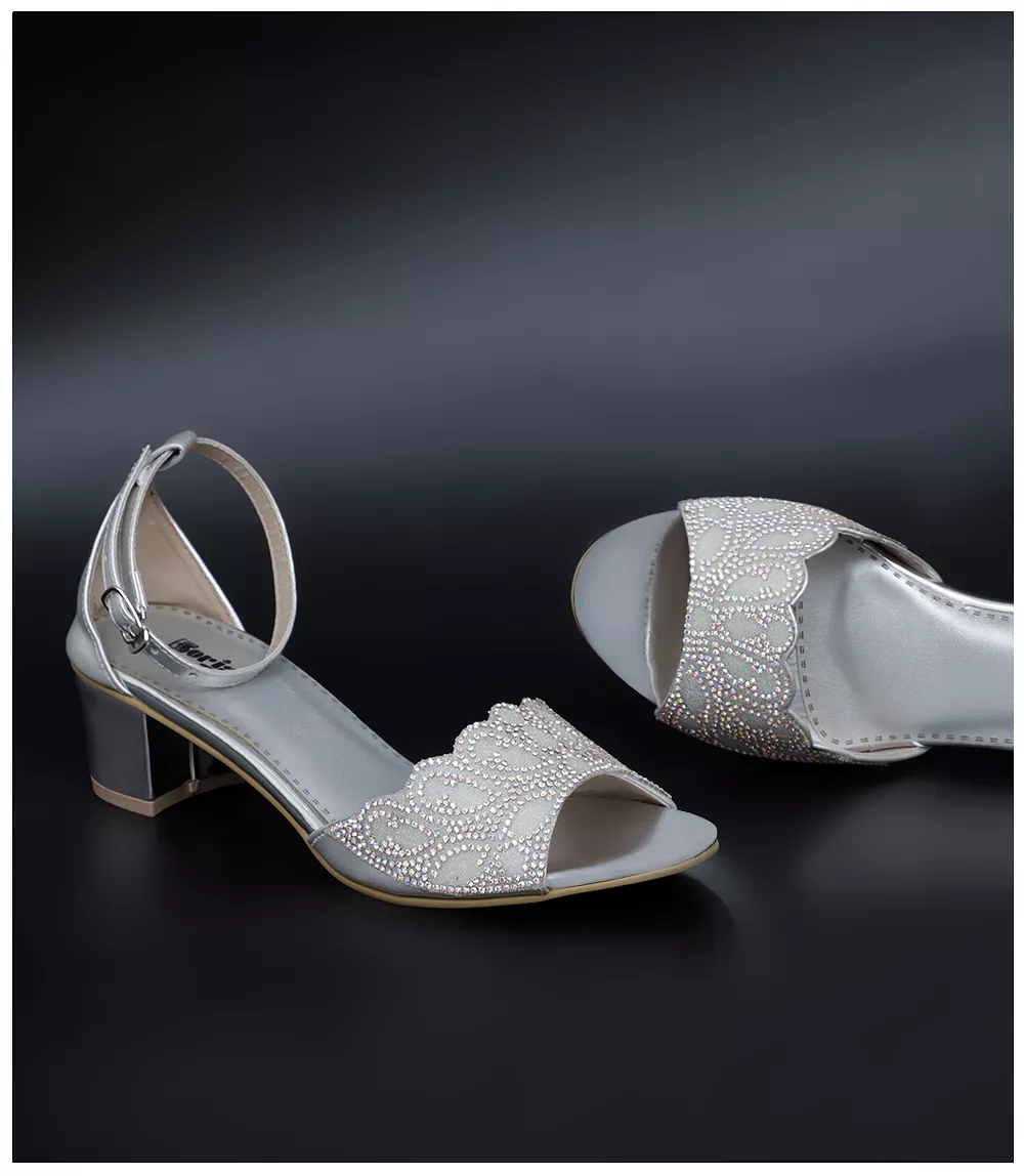 BW6091-SILVER-Women Formal Sandal Heels