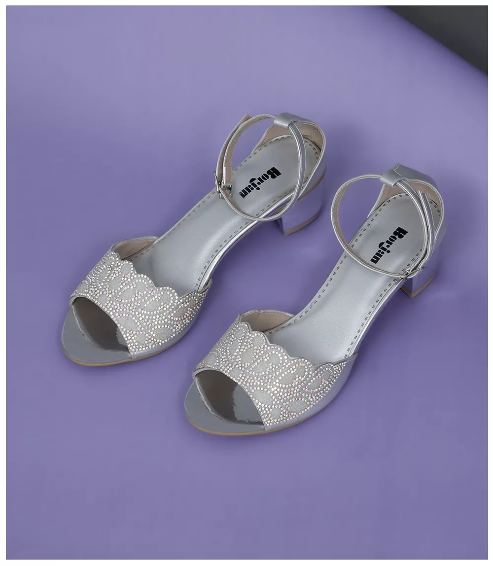 BW6091-SILVER-Women Formal Sandal Heels