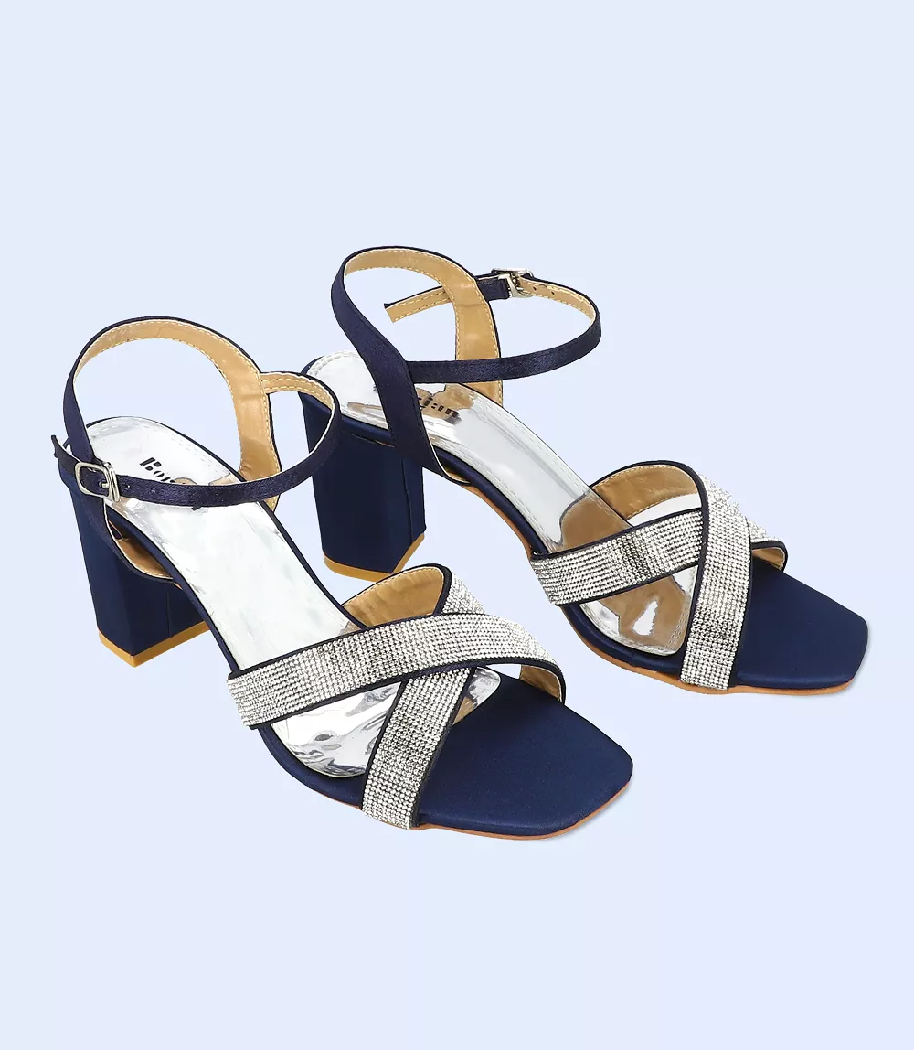 BW6270-NAVY-BLUE-Women Formal Sandal Heels