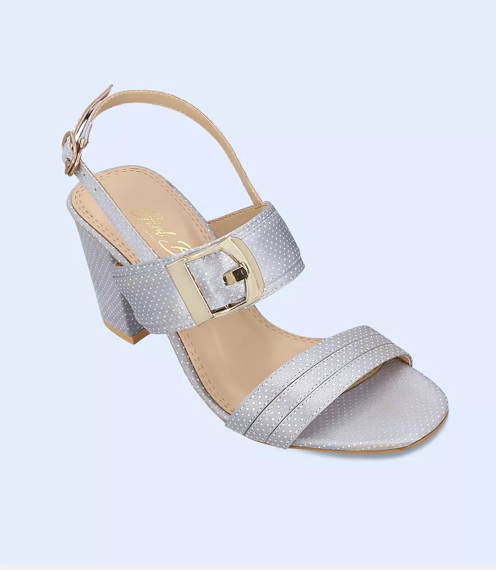 BW7407-GREY-Women Formal Sandal Heels