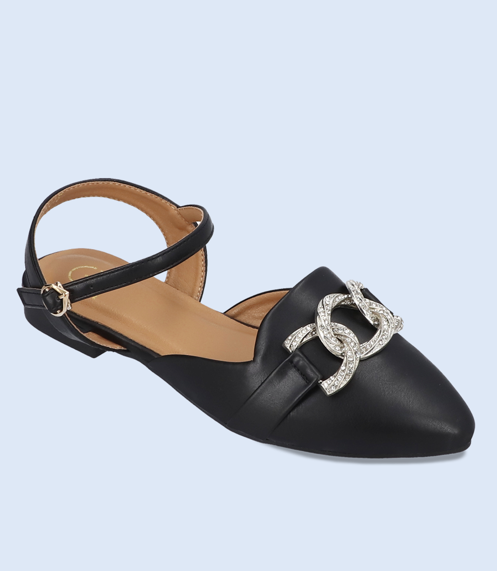 BW8151-BLACK-Women Casual Pumps