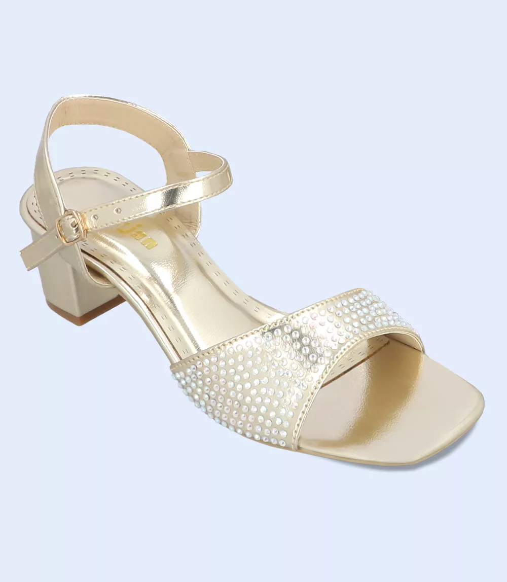 BW8730-GOLDEN-Women Formal Sandal Heels