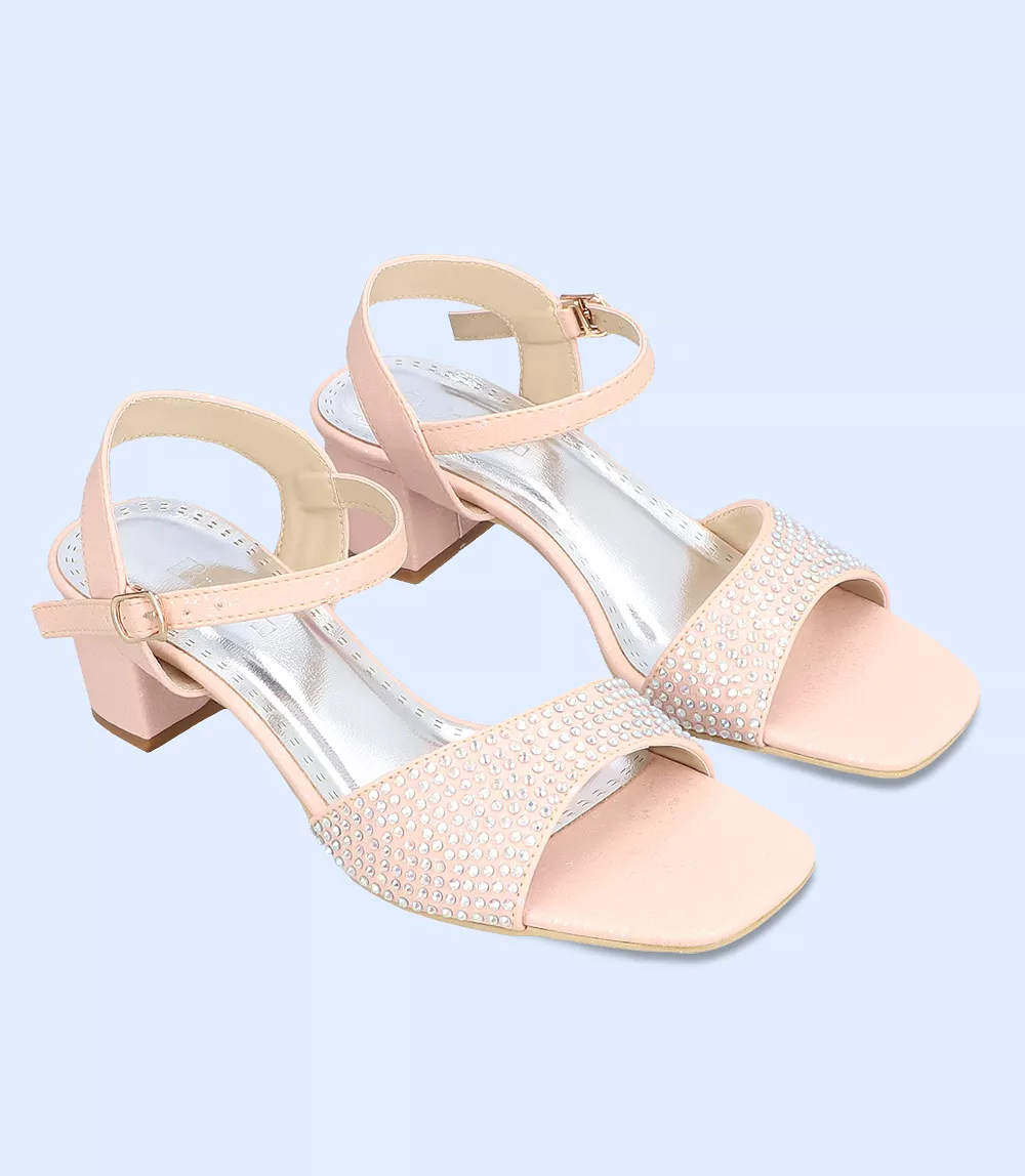 BW8730-PINK-Women Formal Sandal Heels