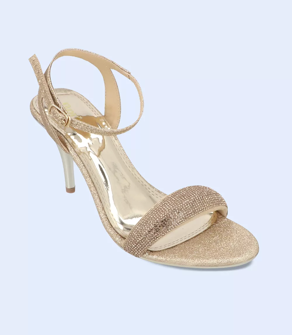 BW9489-DULL GOLD-Women Sandal Heel