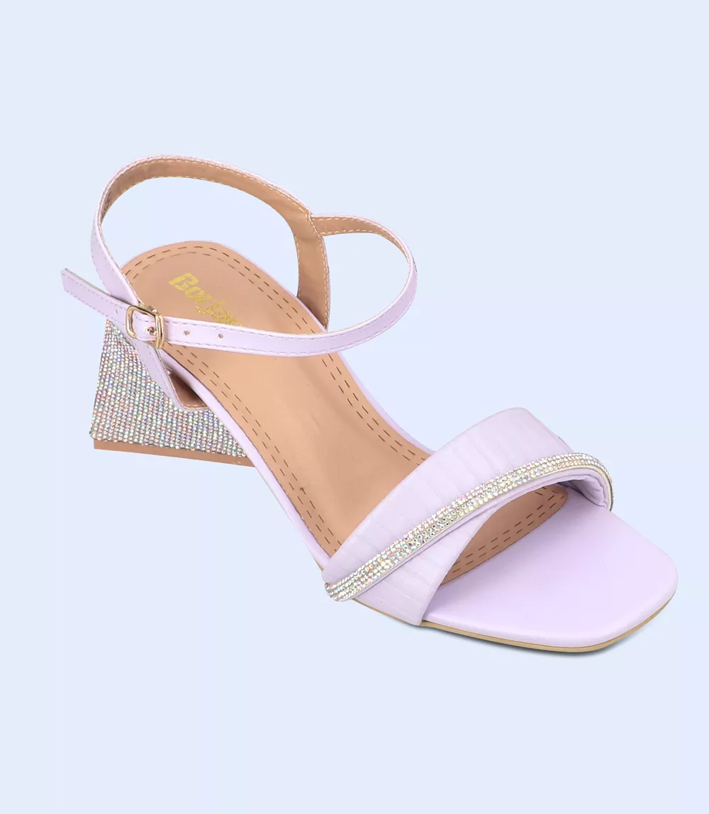 BW9662-PURPLE-Women Sandal Heels