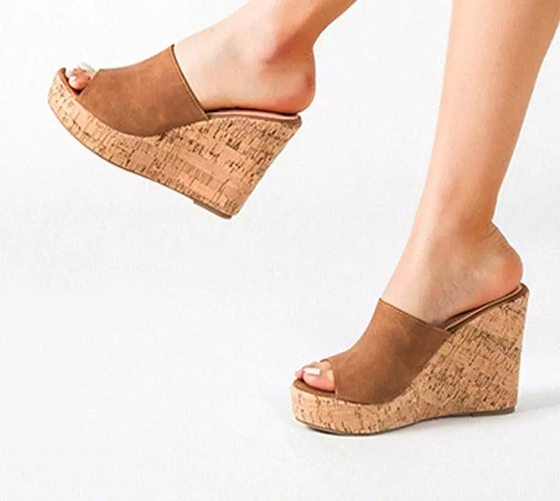 Casual Open Toe Wedge Shoes