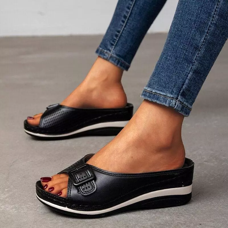 Casual Slip On Wedge Shoes