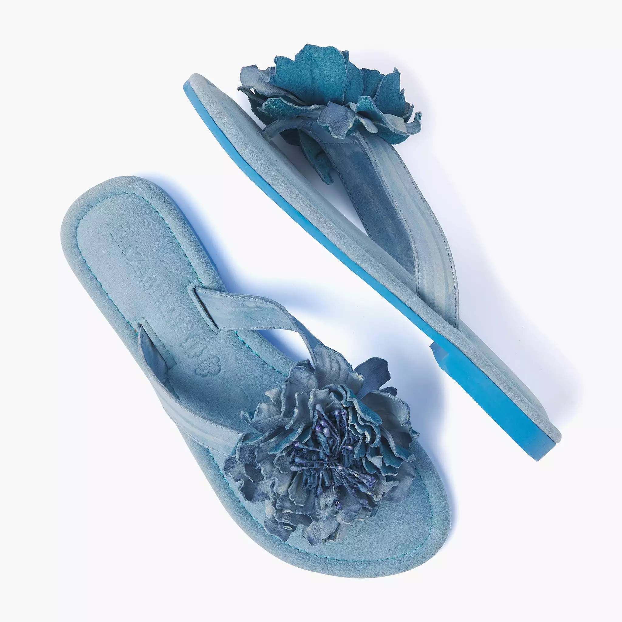 Dames Slippers 33.517 Sky Blue