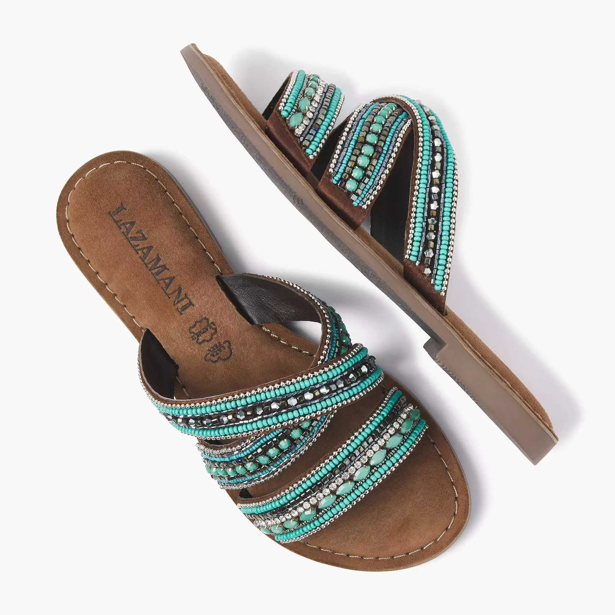 Dames Slippers 75.474 Aqua