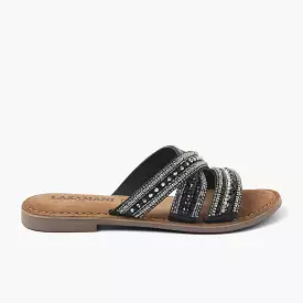 Dames Slippers 75.474 Black