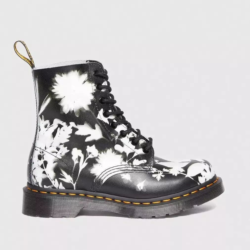 Dr. Martens Women's Pascal Floral Shadow - Black+White