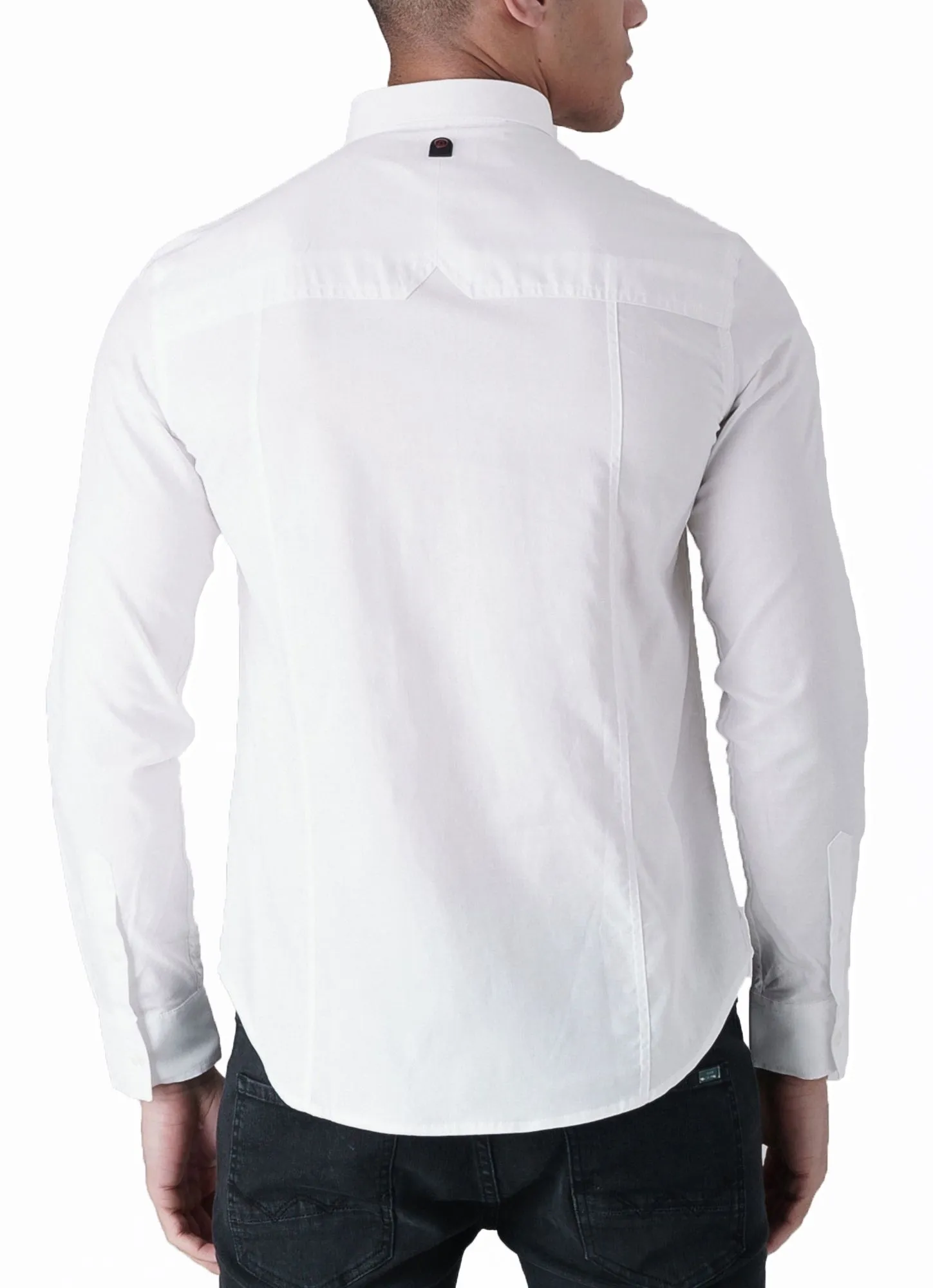 Duck and Cover Birch Long Sleeve Shirt White