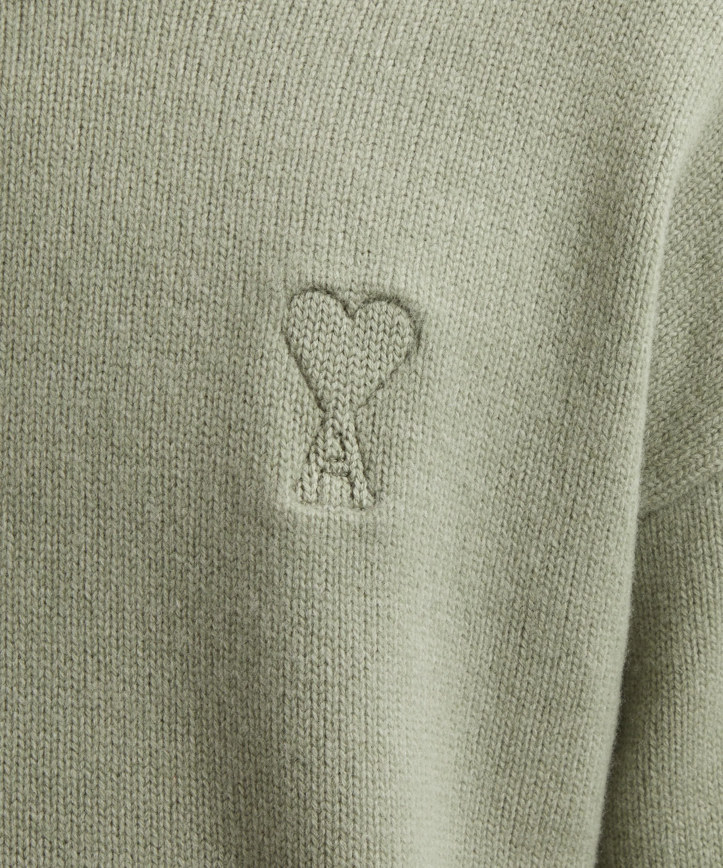 Embossed Funnel Neck Sweater