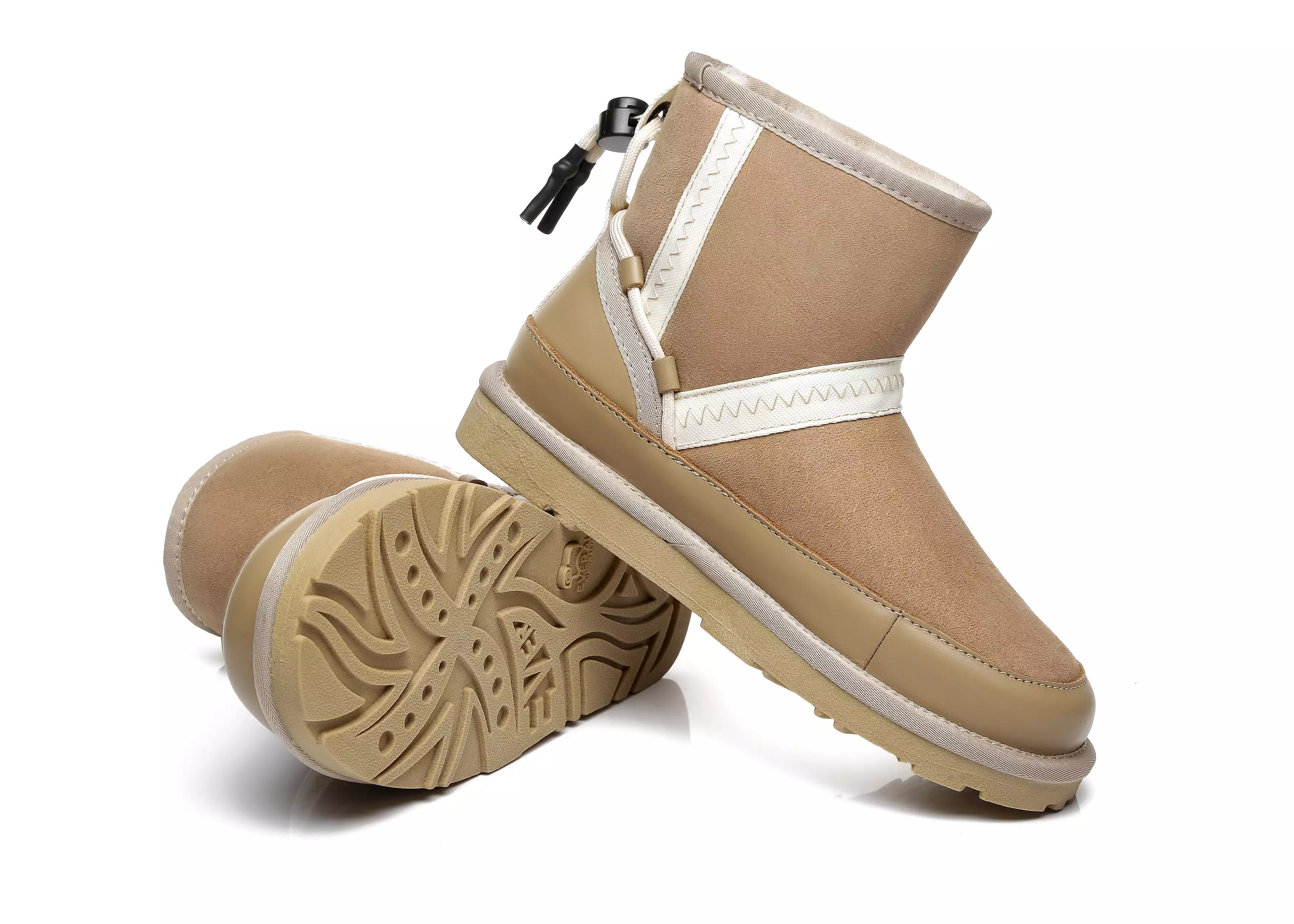 EVERAU Mini Sheepskin Boots Women Caslon