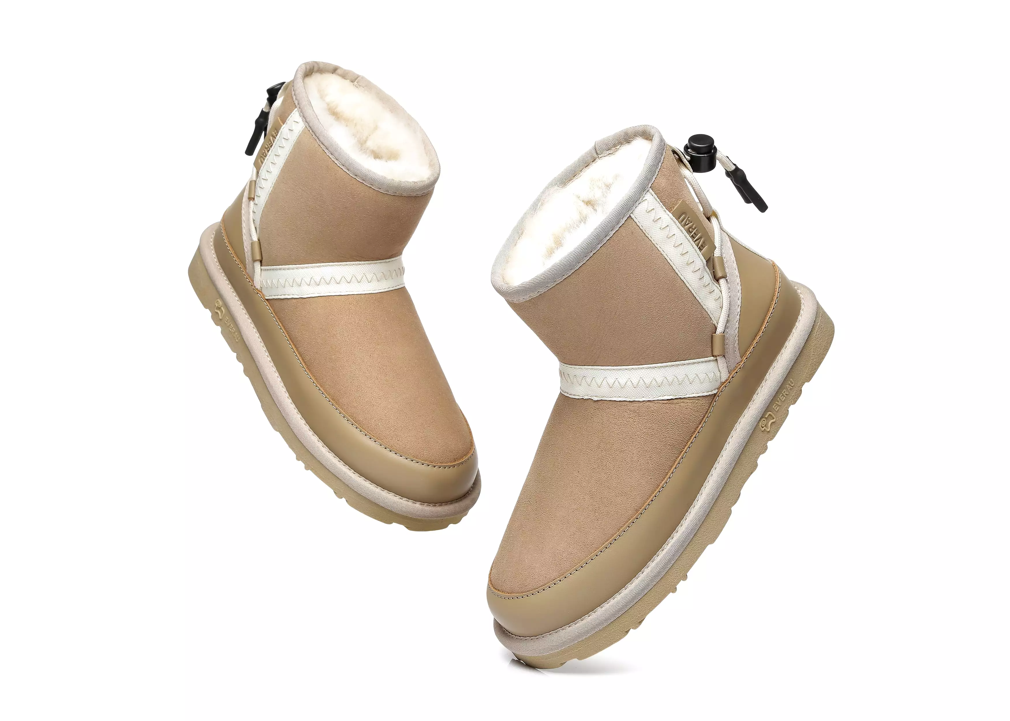 EVERAU Mini Sheepskin Boots Women Caslon