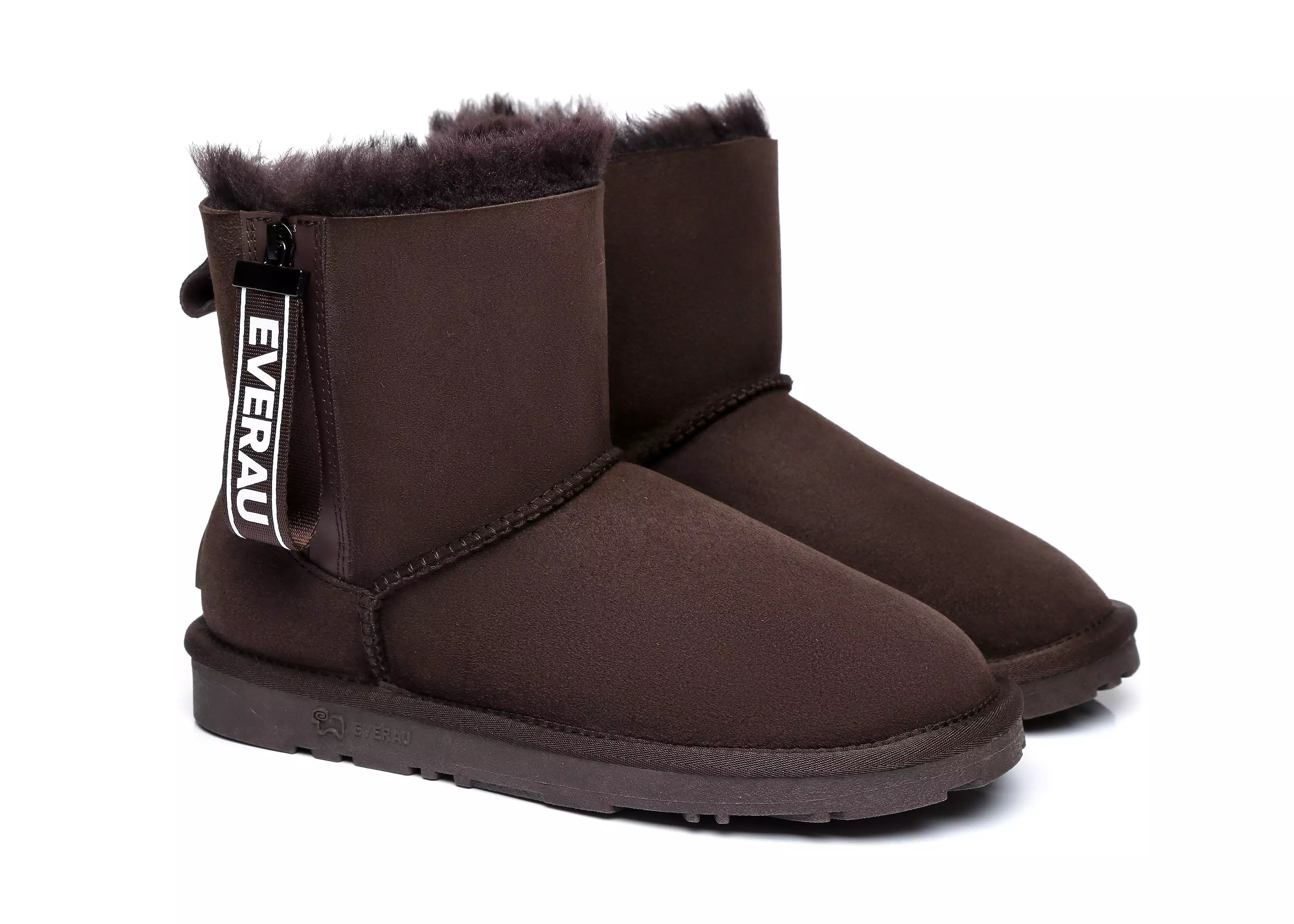 EVERAU Mini Sheepskin Boots Women Mini Piper