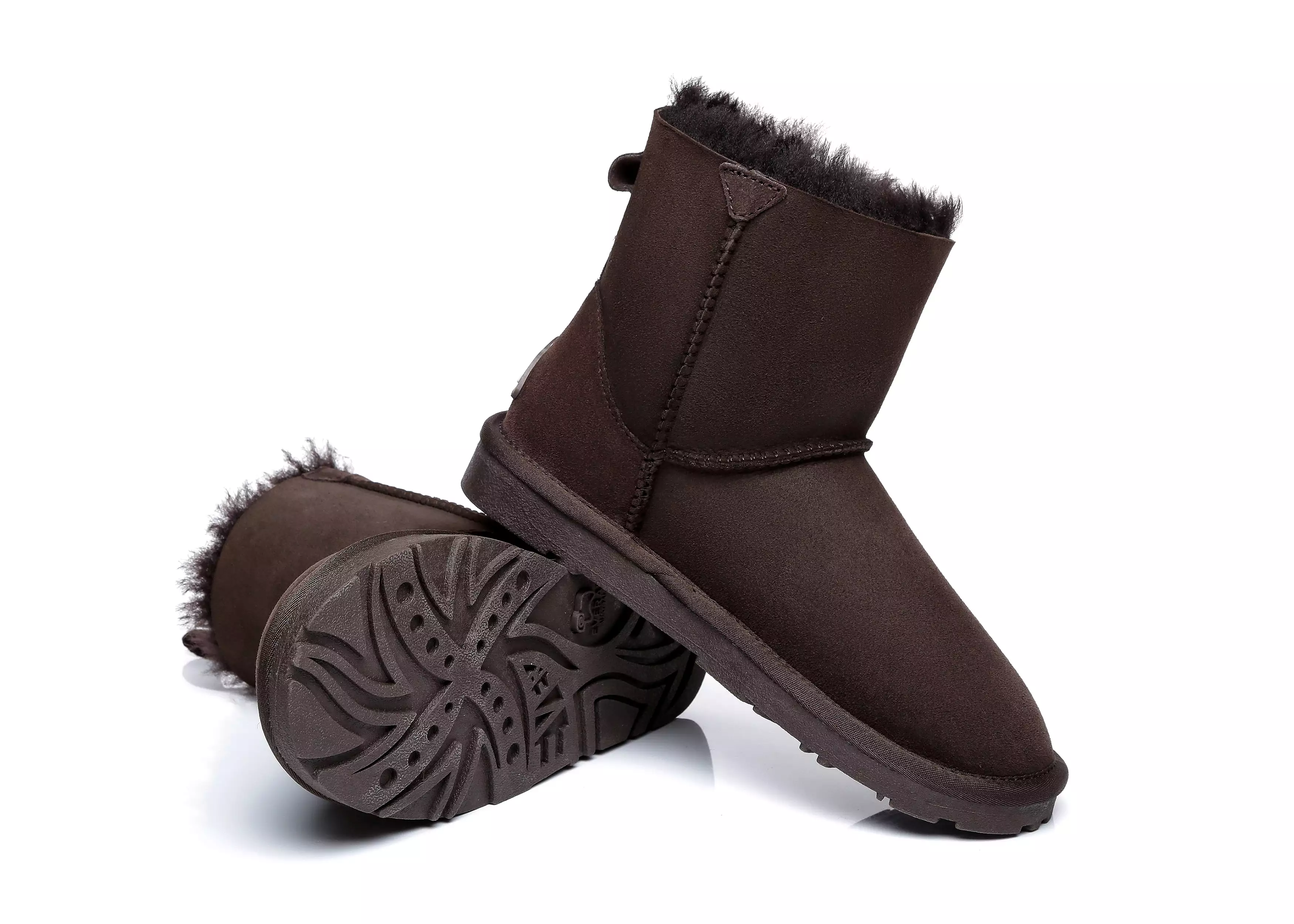 EVERAU Mini Sheepskin Boots Women Mini Piper