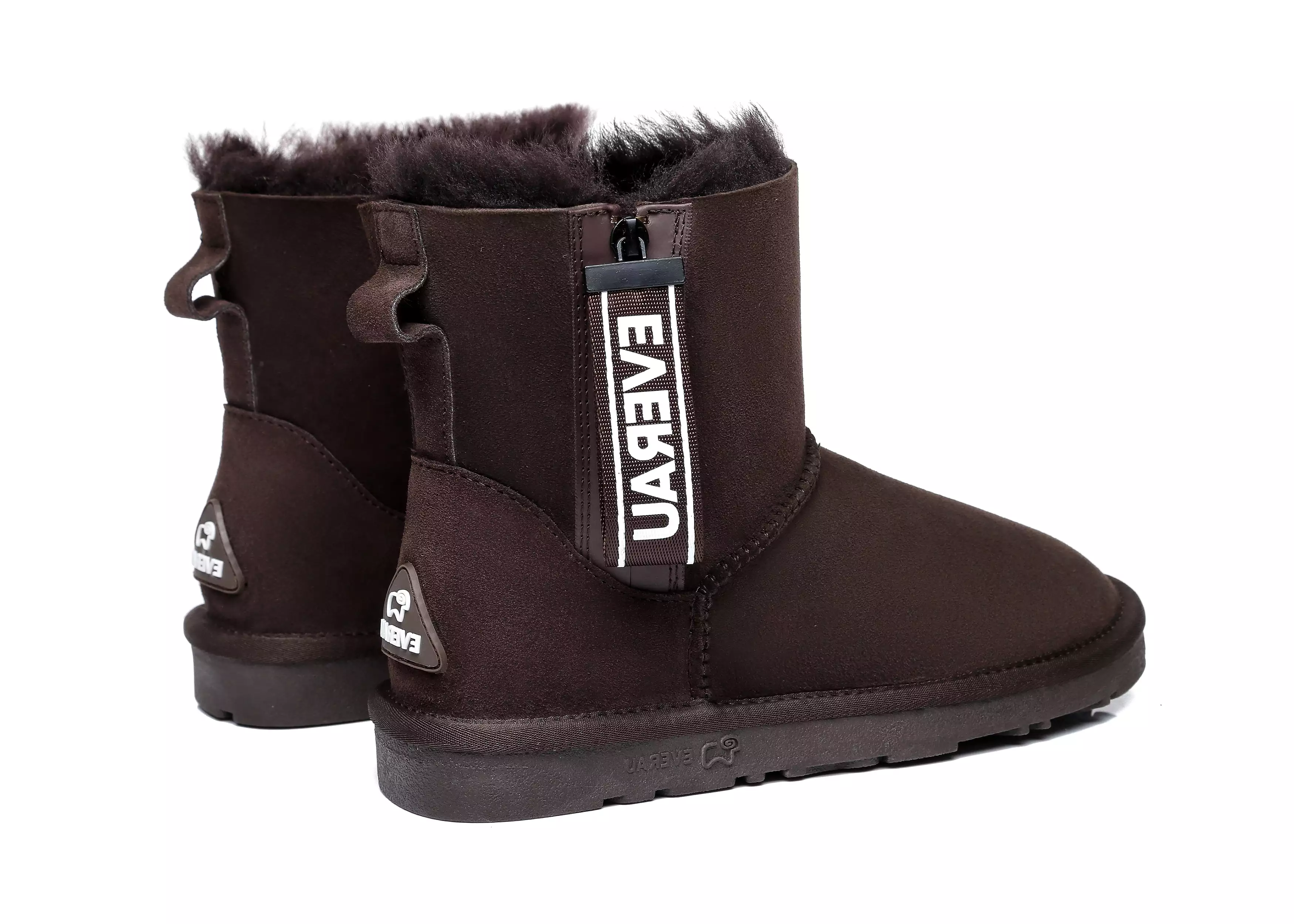 EVERAU Mini Sheepskin Boots Women Mini Piper