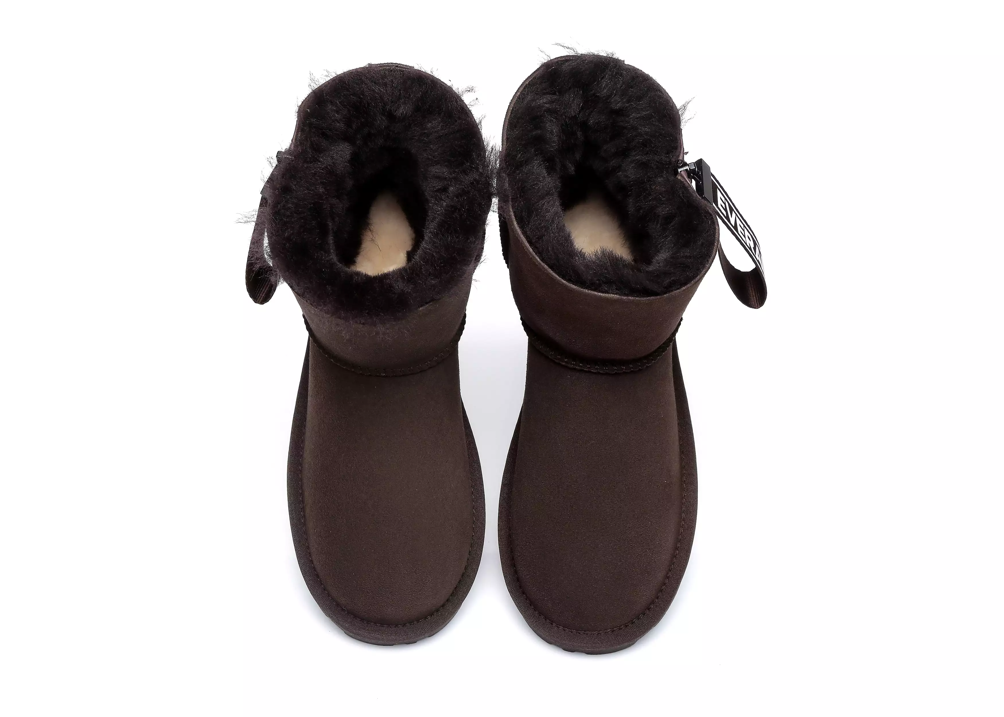 EVERAU Mini Sheepskin Boots Women Mini Piper